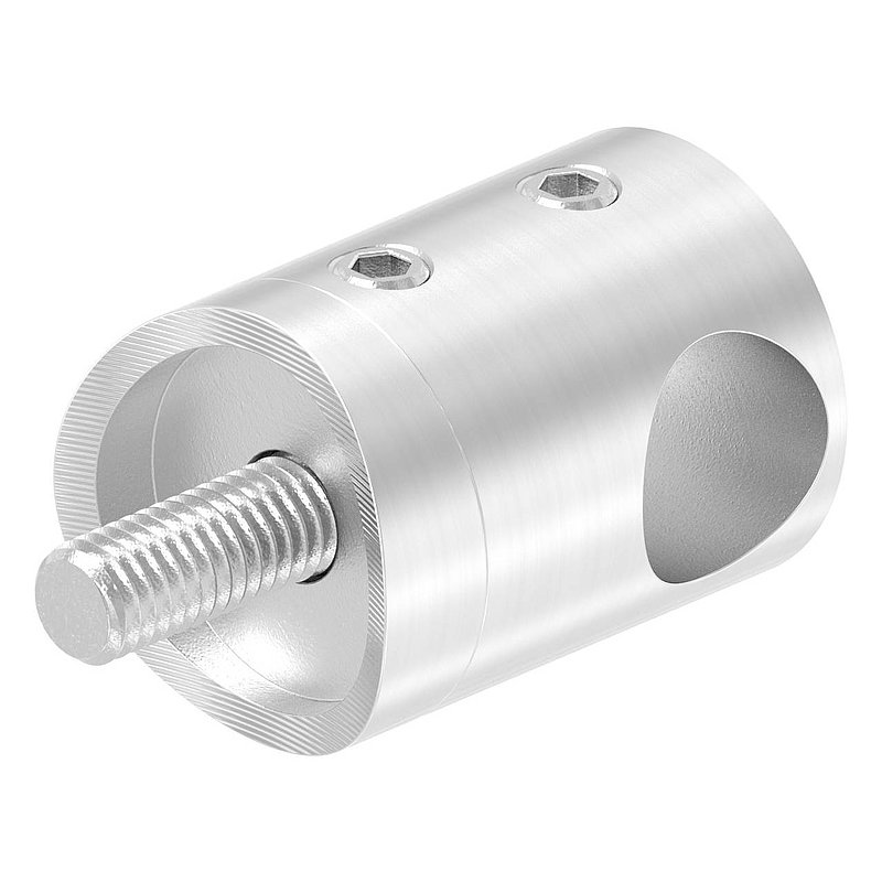 Support de lisse transversale pour tube Ø 48,3mm, perçage Ø 12,2mm, V2A