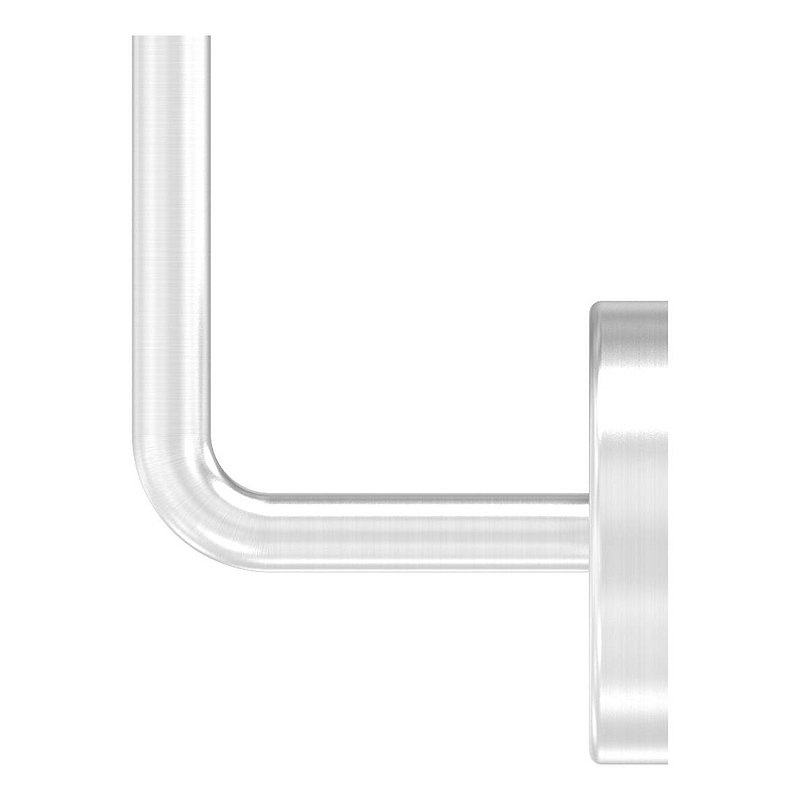 Handrail bracket incl. clip rosette (round plate and bracket welded), AISI304