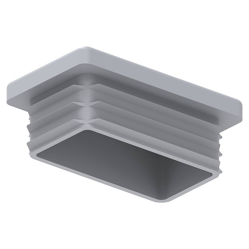 Bouchon plastique pour tube rectangle 50x30mm