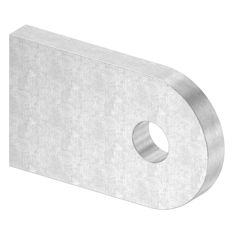 Weld-on bracket, 50x30x6mm, surface 3c matt, AISI304