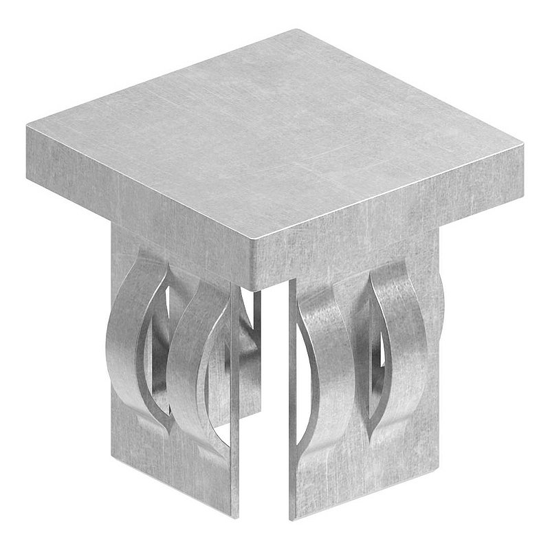 Stahleinschlagkappe, für Quadratrohr 30x30mm
