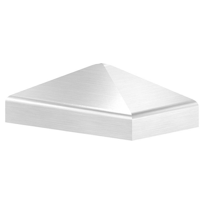 Chapeau pyramidal pour tube rectangulaire 50x30mm, poli, V2A