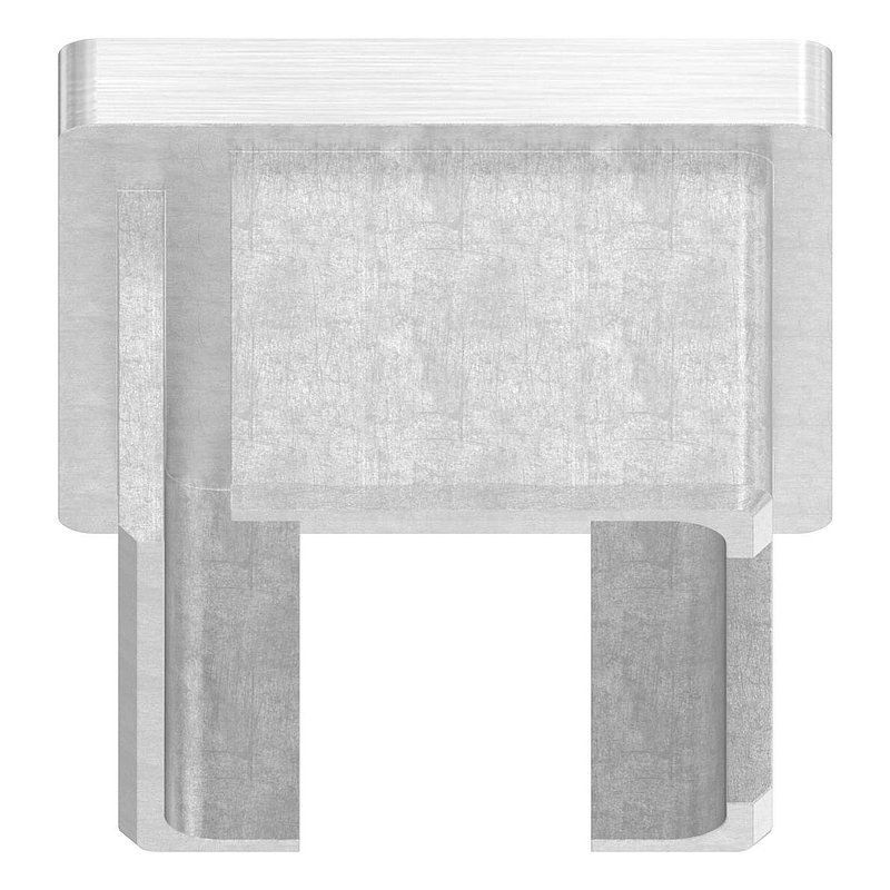 Capuchon à enfoncer, pour tube 50x40x3,0mm, V2A