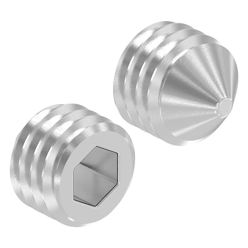 Gewindestift M8x8, V2A, DIN 914 / ISO 4027