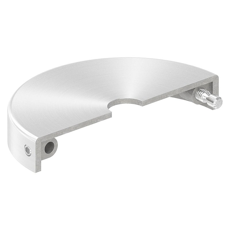 Rosace de recouvrement, 76x12mm, perçage Ø 12.5mm, en deux parties, V2A