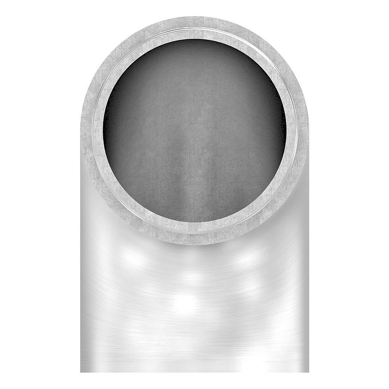 End bend 90° flat, for tube 42.4x2.0mm, AISI304