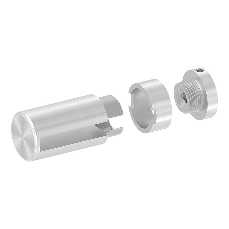 Brenk, support de base pour barreaux plats 50x8mm, ALU