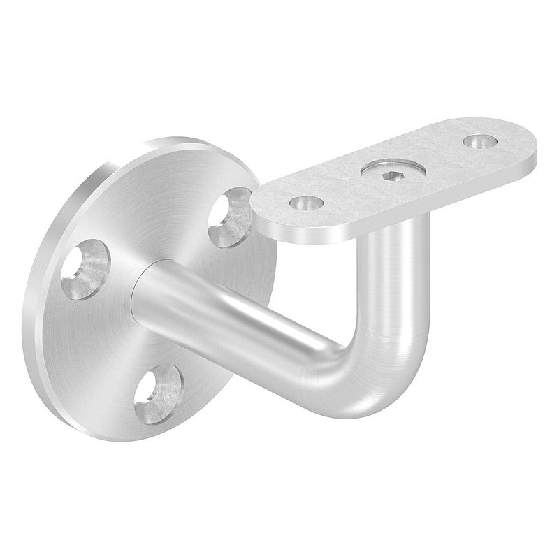 Handlaufhalter ohne Kabeldurchführung für LED Handläufe, Vollmaterial, V2A