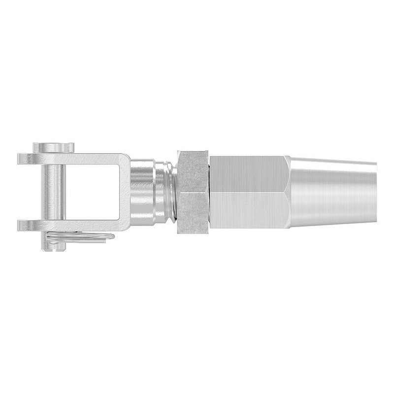 Gabelterminal zur Selbstmontage für Seil Ø 4mm, V4A
