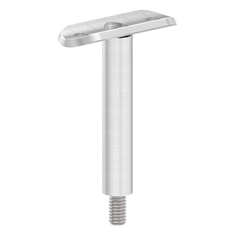 Tige Ø 14mm avec plaque de raccordement de mains courantes pour tube 33,7mm, V2A