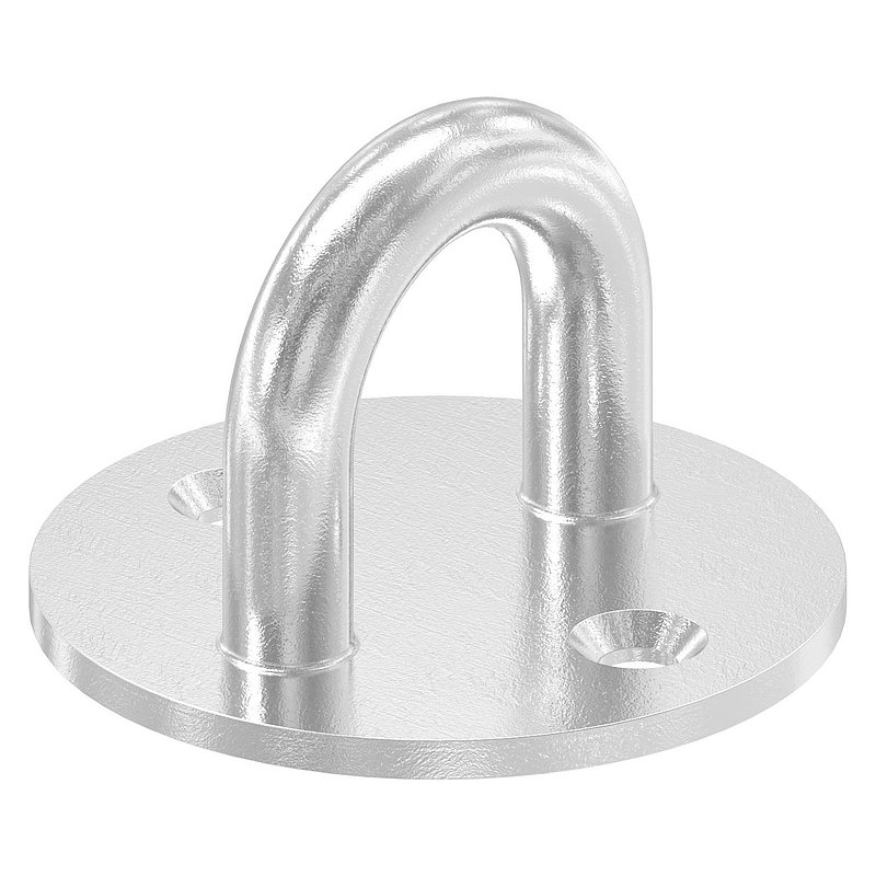 Fixing eyelet, round bar: 8mm, AISI316