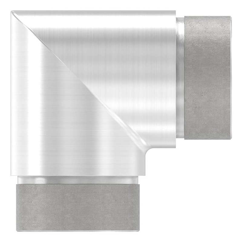 Tube coudé à 90°, court, pour tube 48,3 x 2,0 mm, V2A (1.4301)