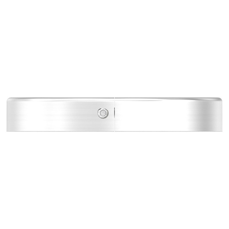 Rosace de recouvrement, 76x12mm, perçage Ø 12.5mm, en deux parties, V2A