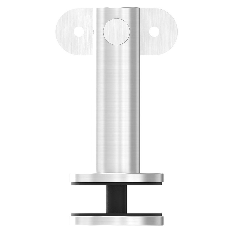 Handrail holder for glass, handrail connection plate flat, AISI304