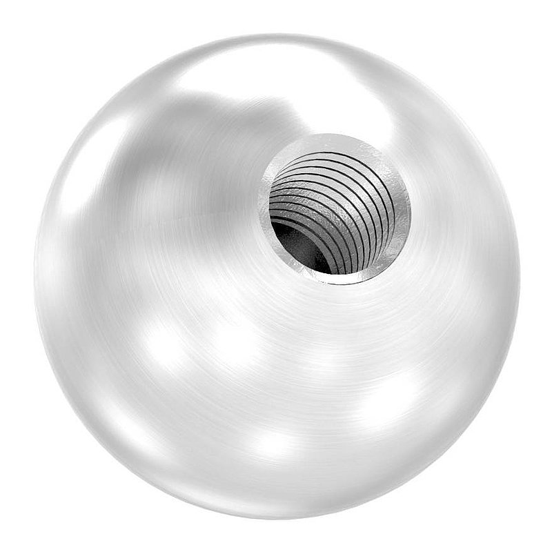 Vollkugel Ø 25mm mit Gewinde M8, V2A