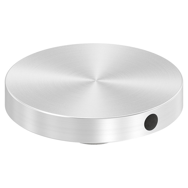 Schraubplatte Ø 60mm mit M12 Gewinde, V2A