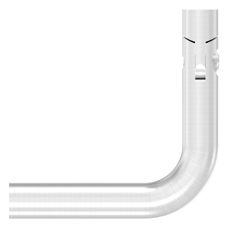 Bracket Ø 14mm, with joint, 90° bent, AISI304