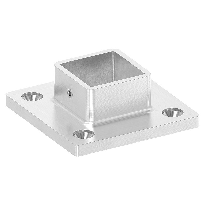 Wand- und Bodenanker, für Rohr 30x30mm, V4A