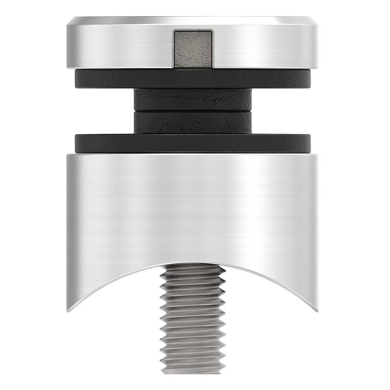 Glaspunkthalter 30mm, Anschluss: 42,4mm, V4A