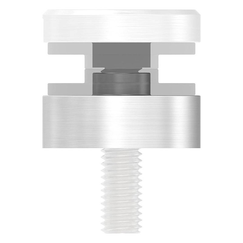 Entretoise Ø 30mm, avec trou de passage, ép.: 10mm, V2A