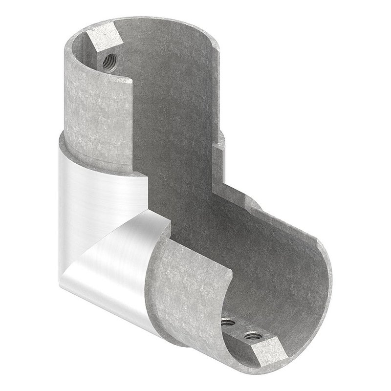 Vertical corner bend, for 48.3 mm, AISI304, frame corner