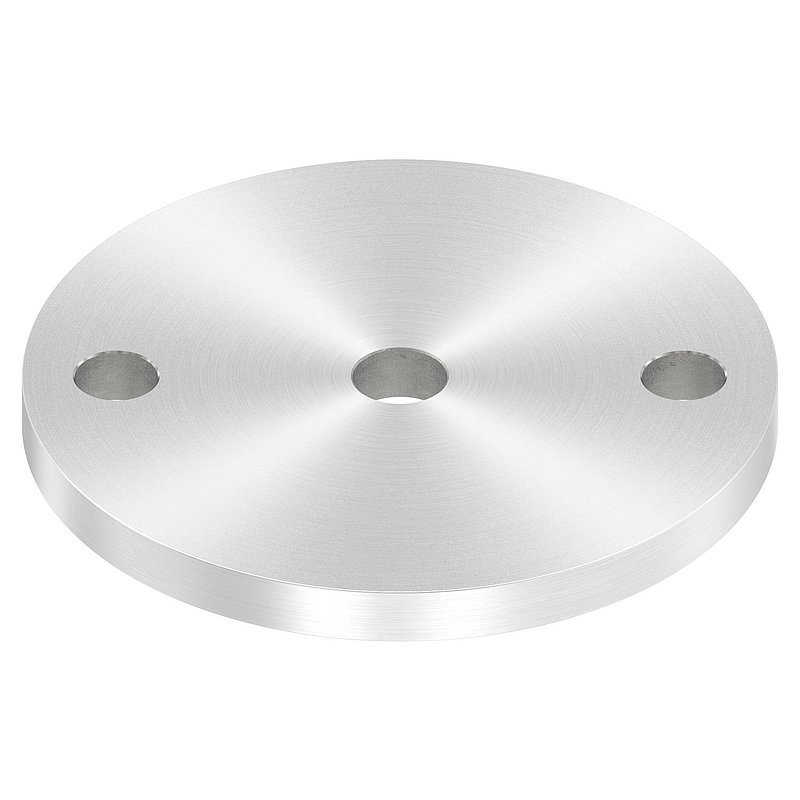 Ankerplatte Ø 100x8mm, mit Rundschliff, V2A
