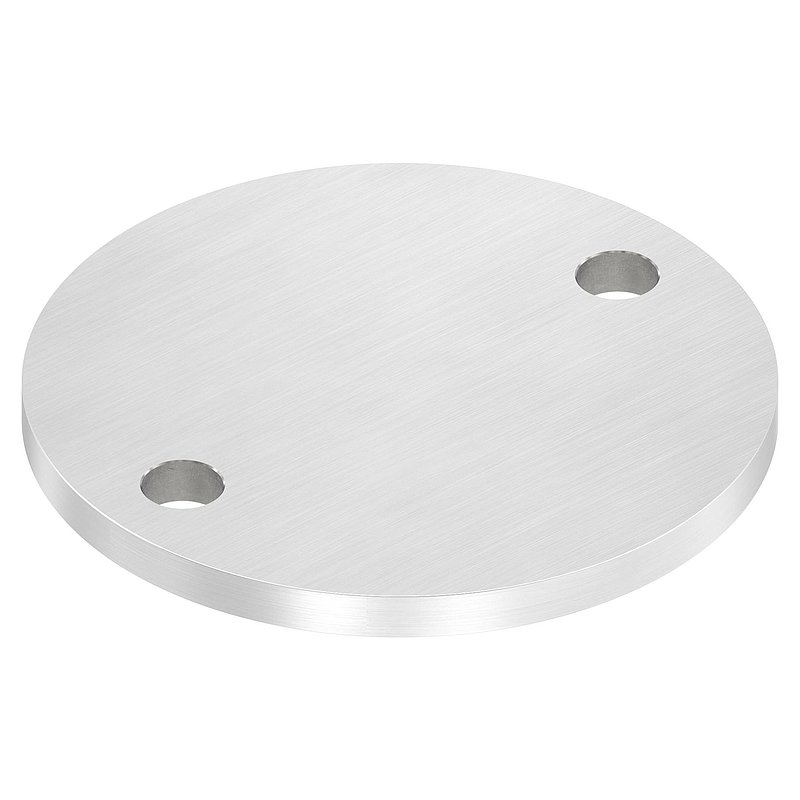 Ankerplatte Ø 120x8mm, mit Längsschliff, V2A