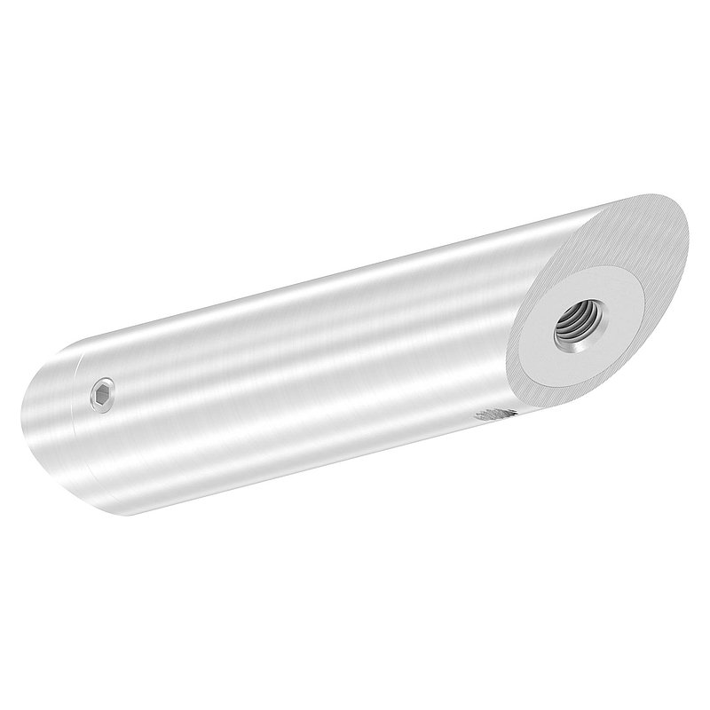 Angled tube spacer, for tube connection 33.7 mm, AISI304