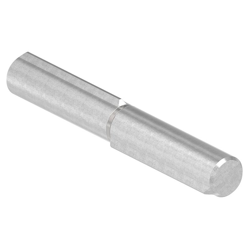 Anschweißband, L: 120mm, mit festem Stift, V2A