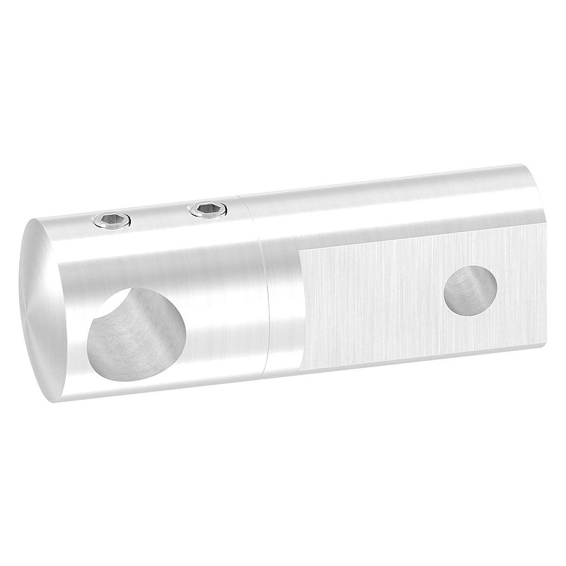 Support de lisse transversale (à monter entre deux fers plats) avec perçage Ø 12,2mm, V2A