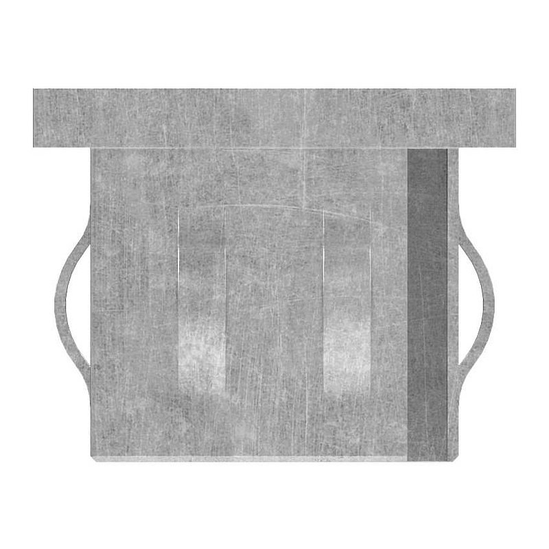 Stahleinschlagkappe, für, Rechteckrohr 60x40mm