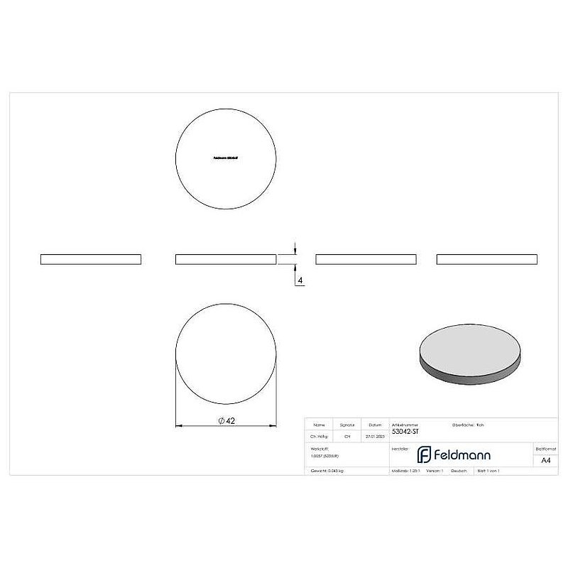 Embase 42x4mm
