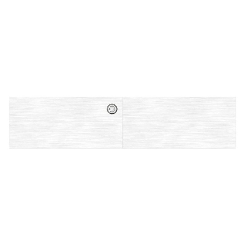 Rosace de recouvrement, 109x109x25mm, carré, en deux parties, V2A
