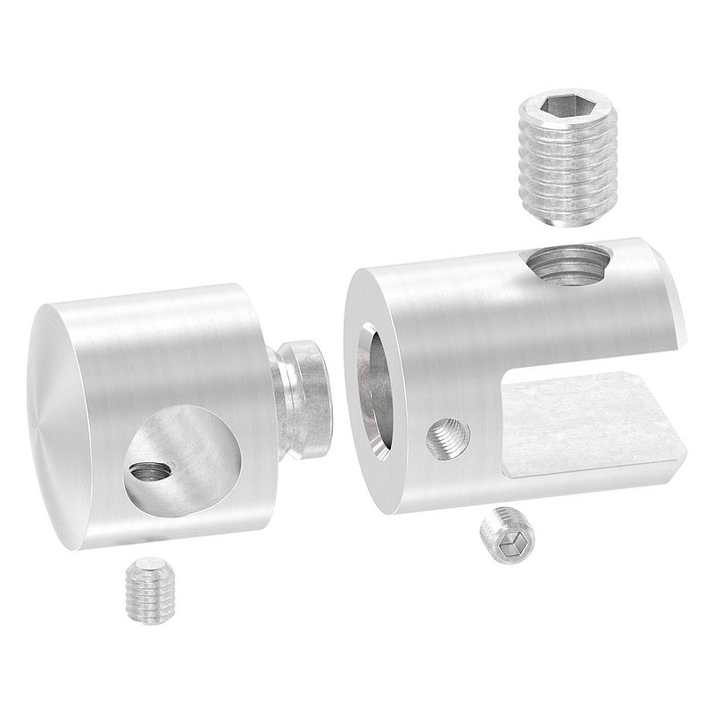 Plate holder with 12.2 mm hole, AISI304