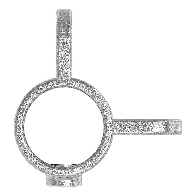 Halter mit 2 Laschen, 90°, für Rohr Ø 42,4mm