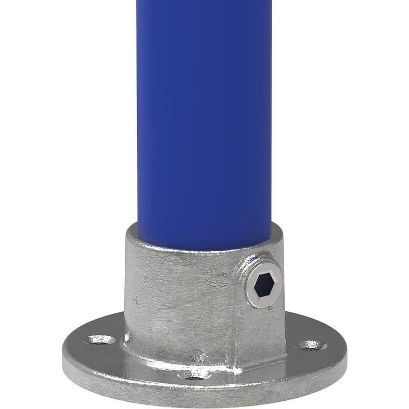 Wandhalter mit 4 Bohrungen, für Rohr Ø 42,4mm