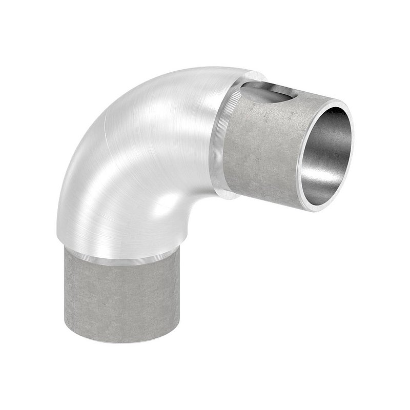 Tube bend 90°, adjustable, for tube 33.7x2.0mm, AISI304