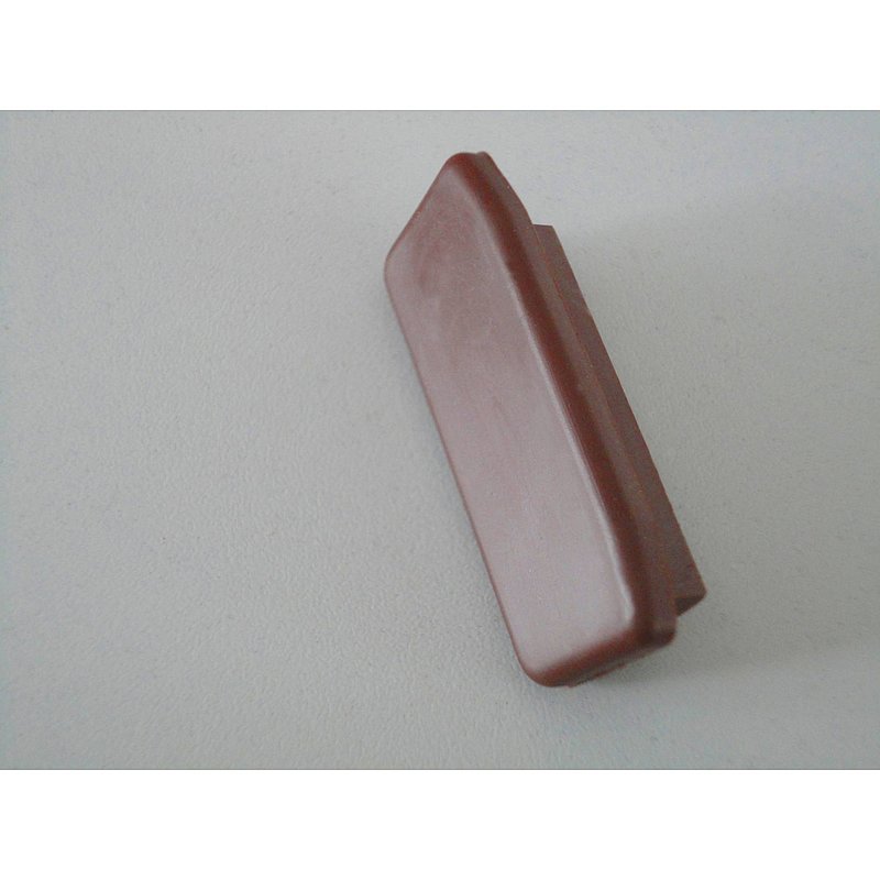 Embout pour profilé de main-courante 40x8mm, marron foncé