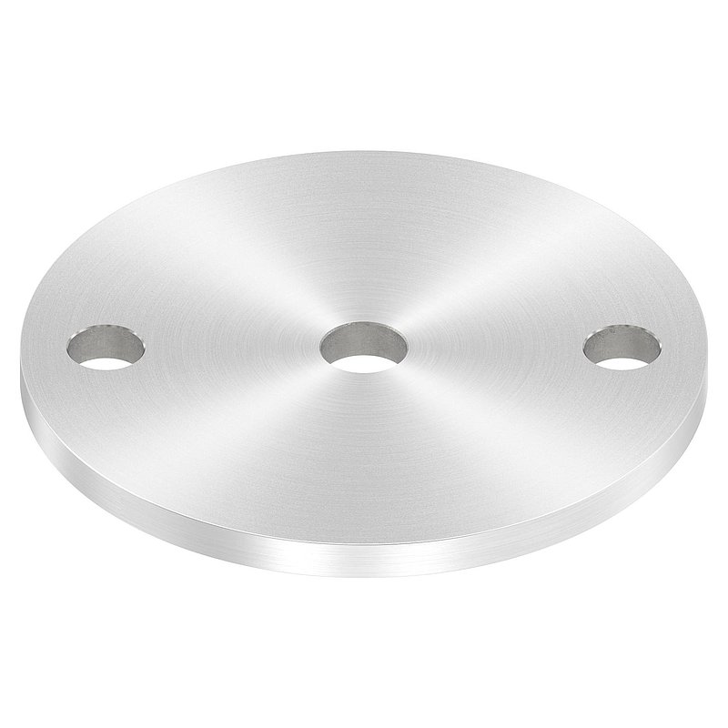 Ankerplatte Ø 100x6mm, mit Rundschliff, V2A