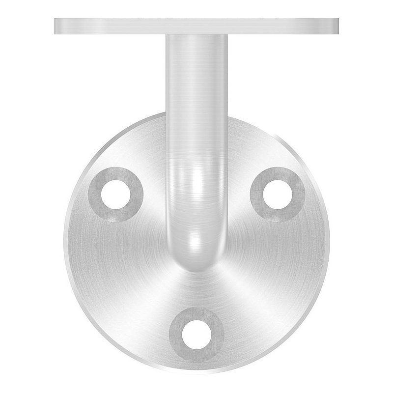 Handrail holder without cable gland for LED handrails, solid material, AISI316