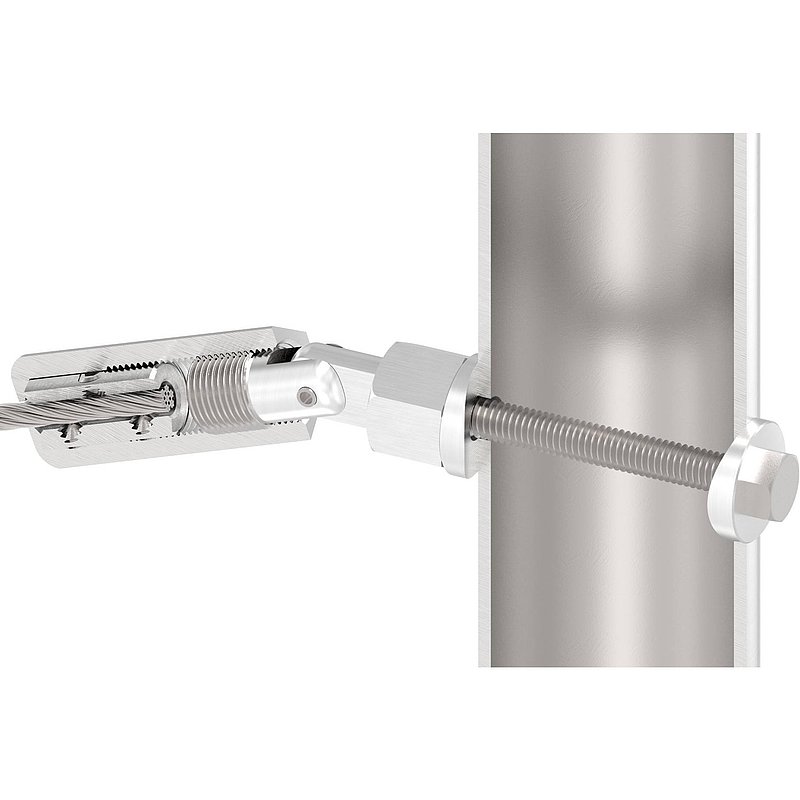 Gewindeterminal zur Selbstmontage, Seil 5mm, V2A