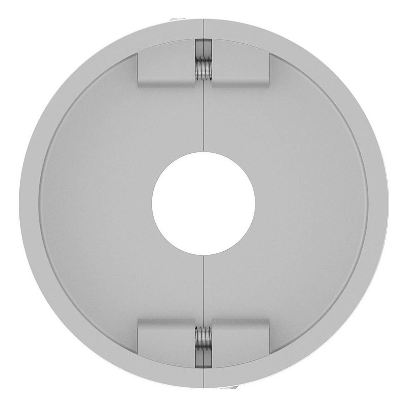 Rosace de recouvrement, 45x12mm, perçage Ø 12.5mm, en deux parties, V2A