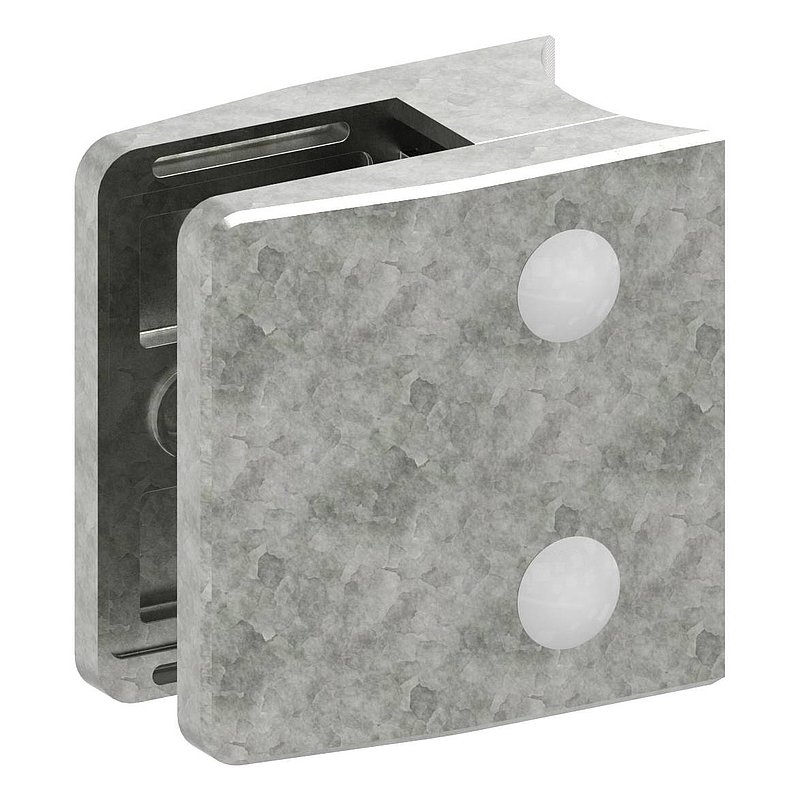 Glasklemme Mod. 35, Anschluss: 48,3mm, Zink roh