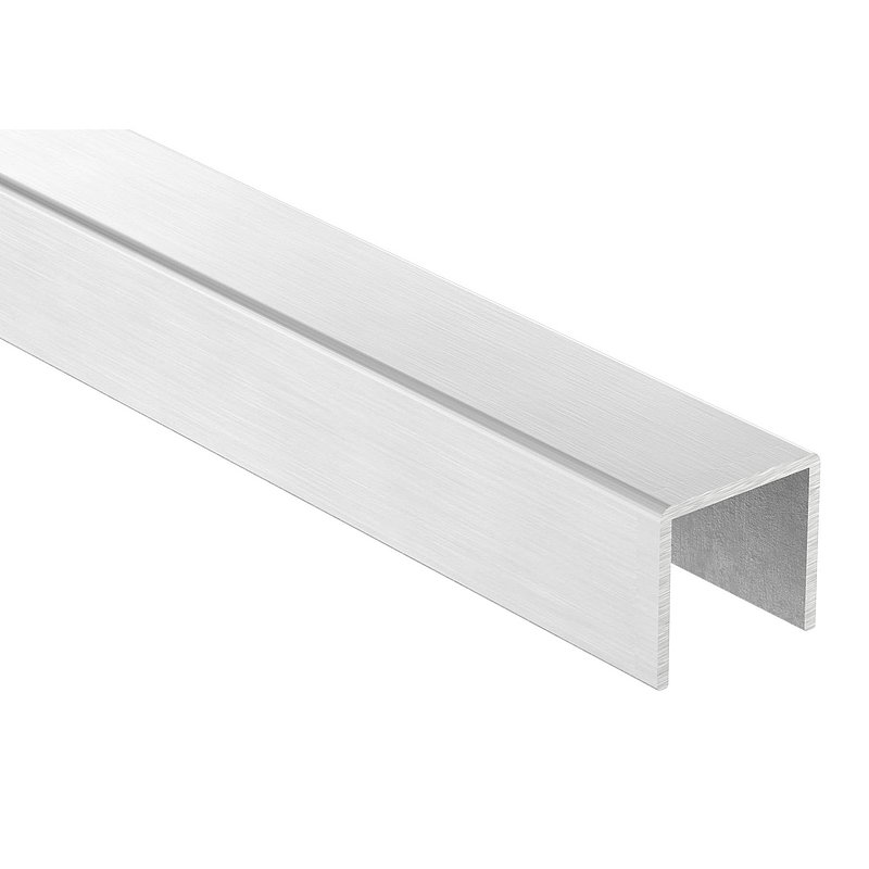 Edelstahl-U-Profil, 28x26x2mm, L: 3000mm, V2A