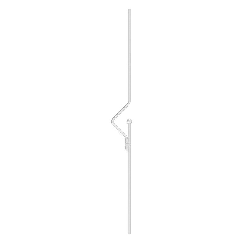 Zierstab aus Ø 12mm mit Kugel Ø 25mm, H: 1000mm, V2A