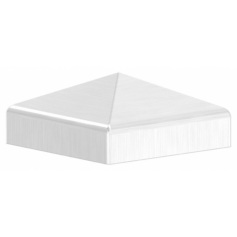 Chapeau pyramidal, pour tube carré 40x40mm, V2A