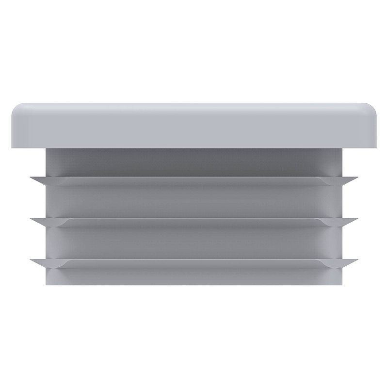 Bouchon plastique pour tube rectangle 60x40mm