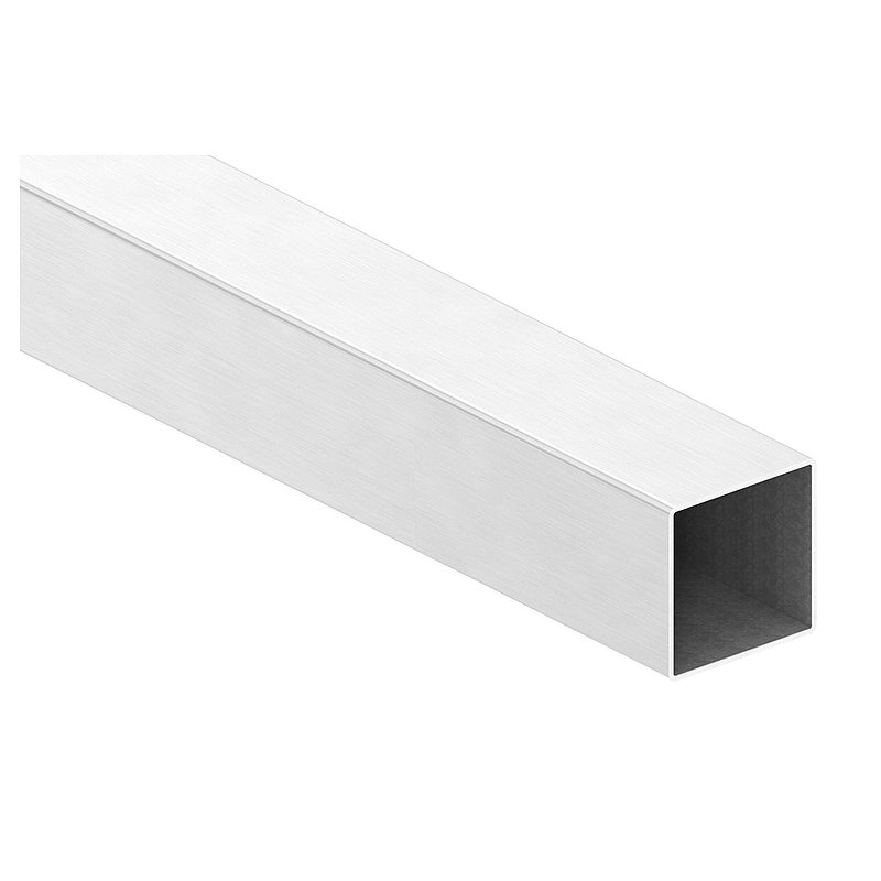 Square tube, 60x60x2,0mm, L: 3000mm, AISI304