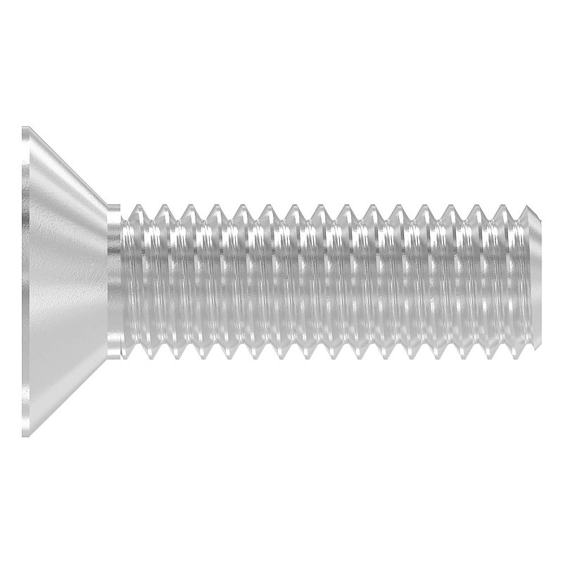Countersunk head screw M6x20, AISI304, ISO 10642