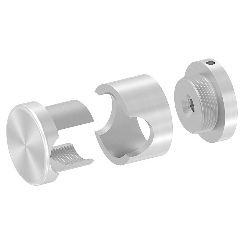 Brenk, support de base pour barreaux Ø 20mm, V2A